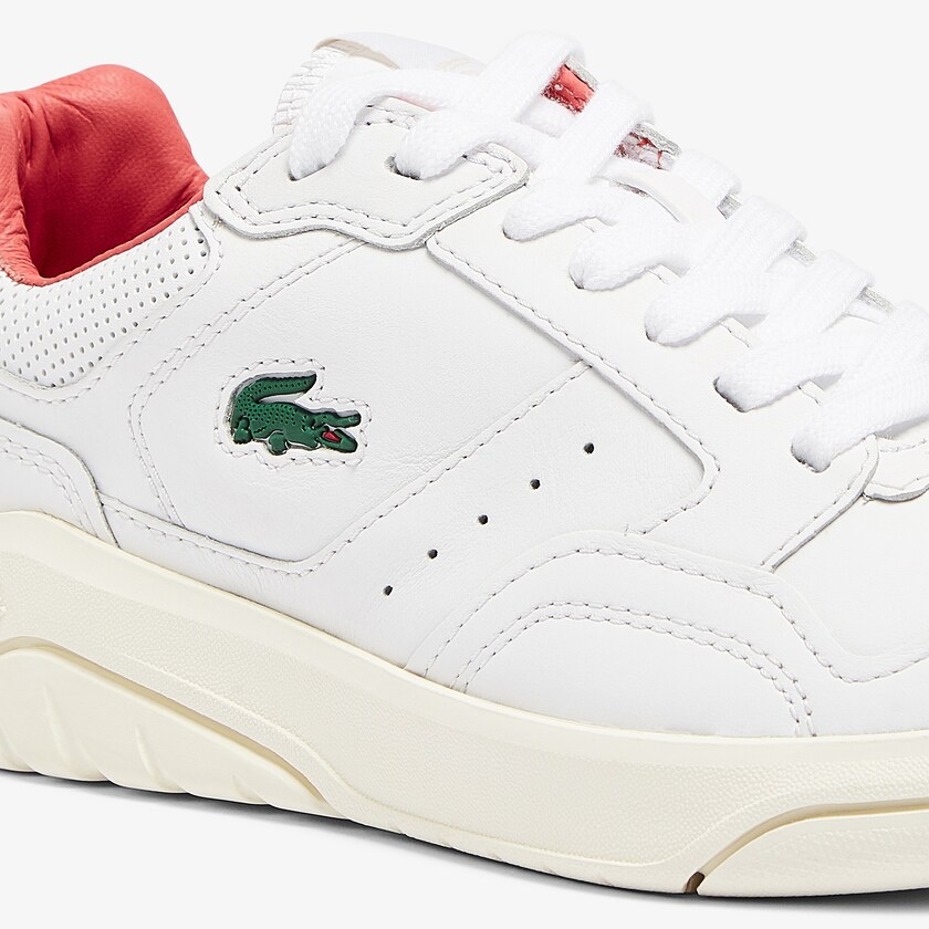 Tenis Lacoste Game Advance Luxe Leather Mujer Blancos Beige | UJ3-51335F4