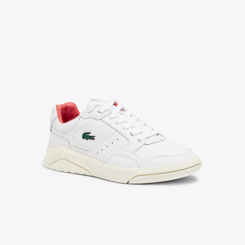 Tenis Lacoste Game Advance Luxe Leather Mujer Blancos Beige | UJ3-51335F4