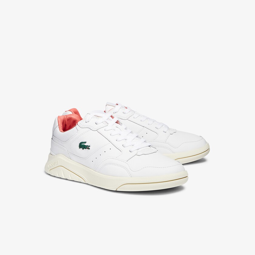 Tenis Lacoste Game Advance Luxe Leather and Suede Hombre Blancos Rosas | CH0-44744R2
