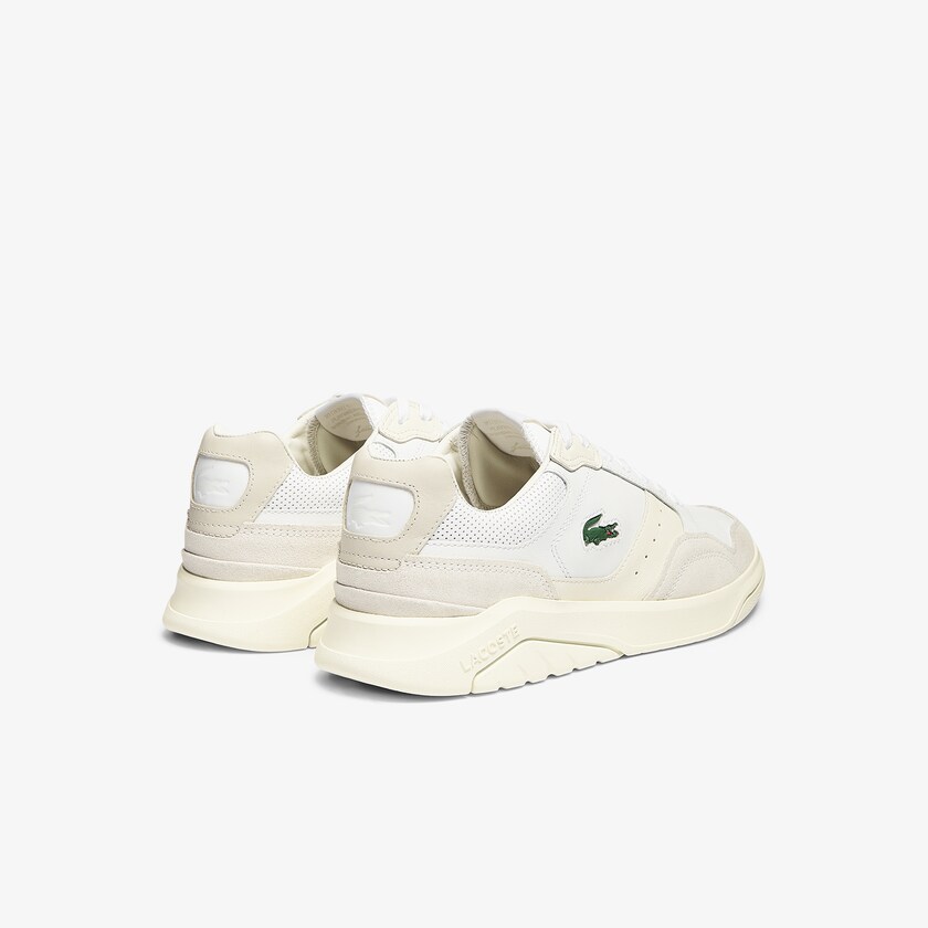 Tenis Lacoste Game Advance Luxe Leather and Suede Hombre Blancos Blancos | ZP4-98699Z4