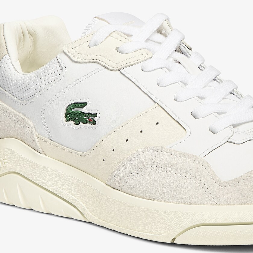 Tenis Lacoste Game Advance Luxe Leather and Suede Hombre Blancos Blancos | ZP4-98699Z4