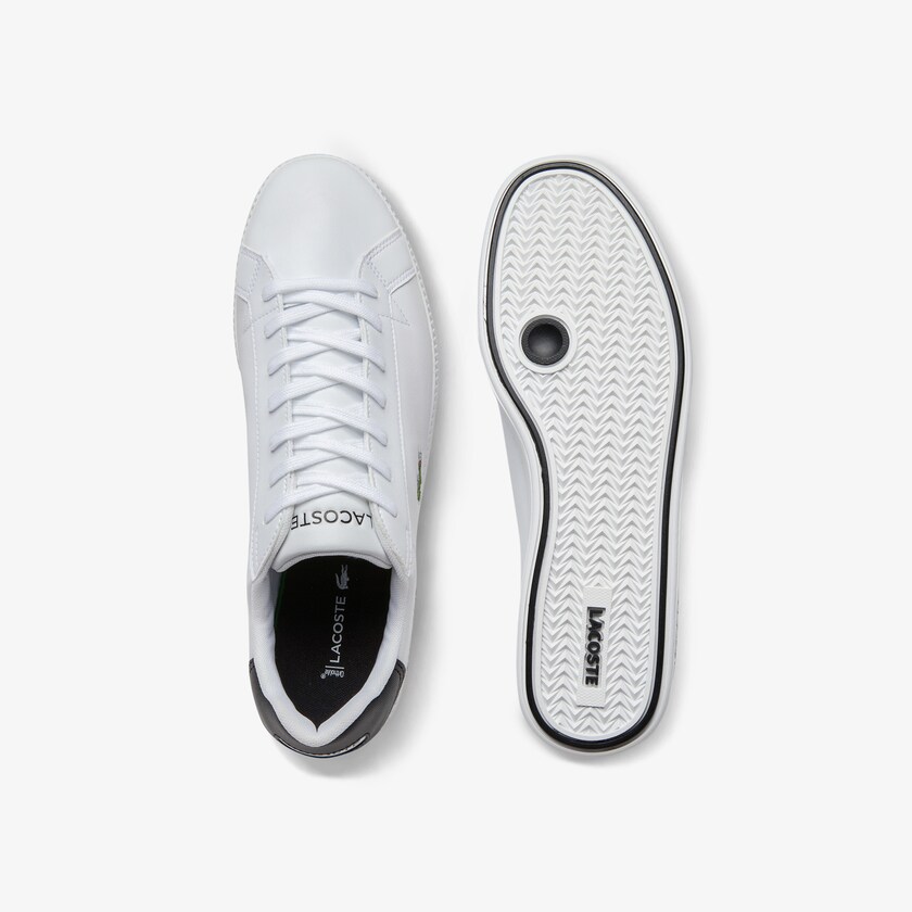 Tenis Lacoste Graduate Leather Hombre Blancos Negros | GH7-83868V6