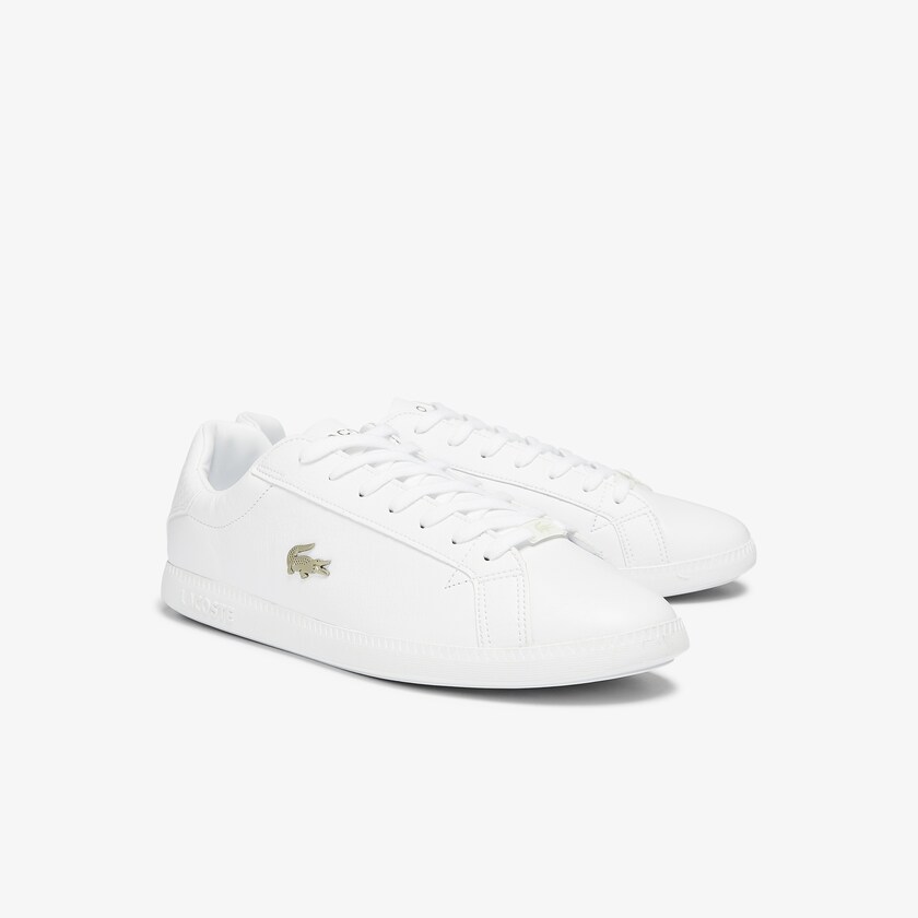 Tenis Lacoste Graduate Leather and Synthetic Hombre Blancos | ZG1-96729F4