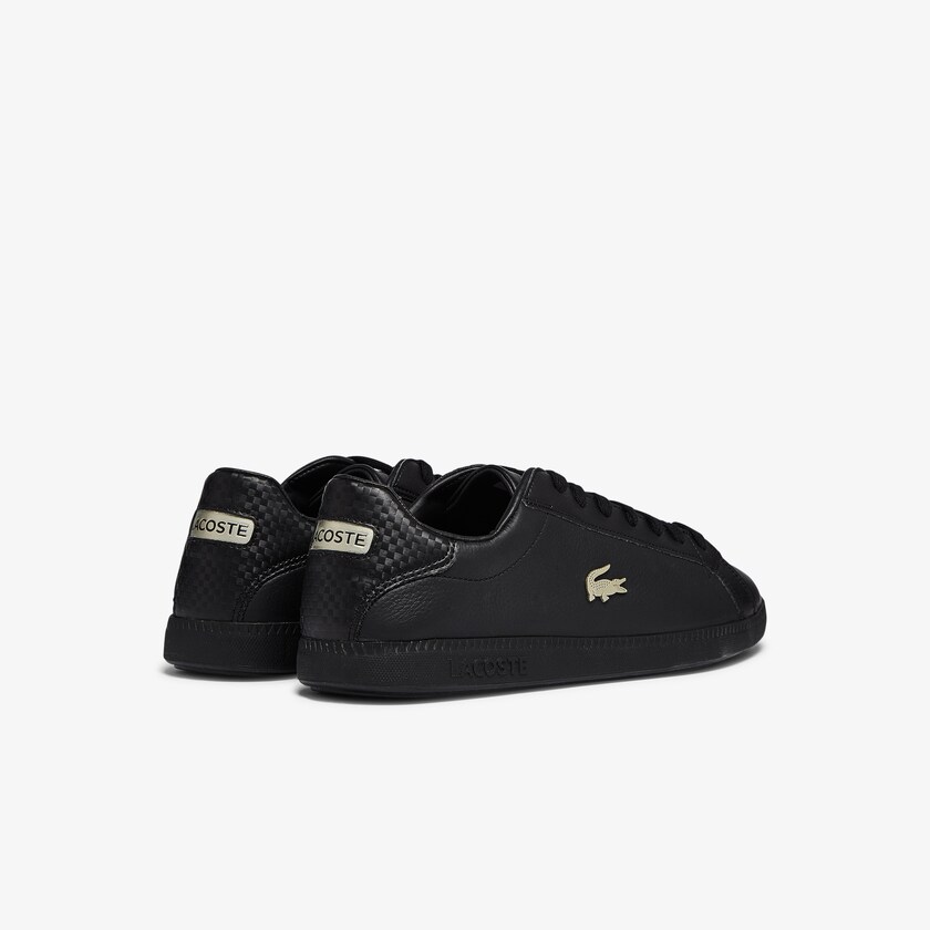 Tenis Lacoste Graduate Leather and Synthetic Hombre Negros | ZH6-05110L0