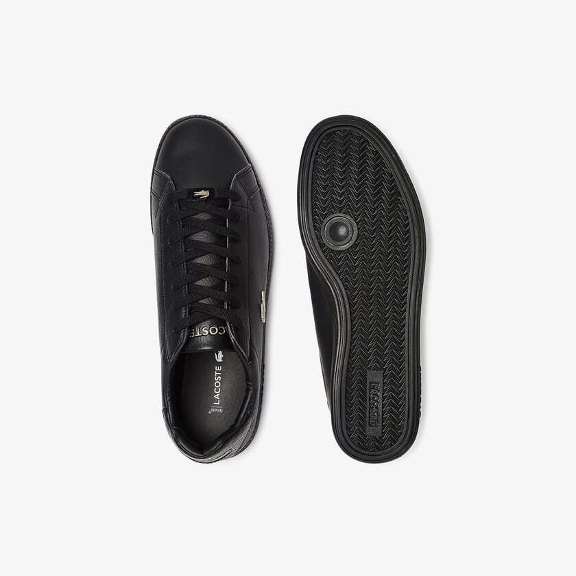 Tenis Lacoste Graduate Leather and Synthetic Hombre Negros | ZH6-05110L0