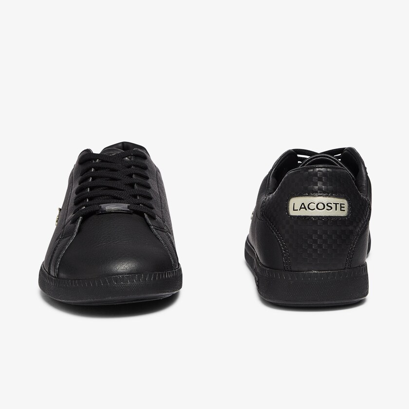 Tenis Lacoste Graduate Leather and Synthetic Hombre Negros | ZH6-05110L0