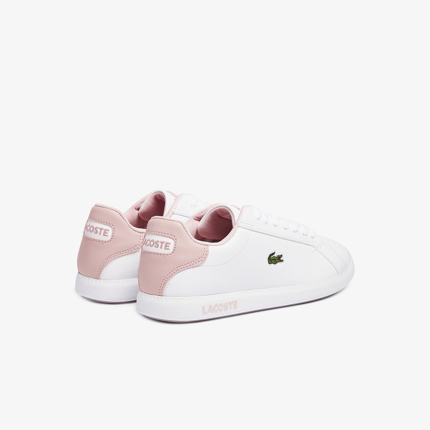 Tenis Lacoste Niños Blancos Rosas Graduate Synthetic CP1-06120D0