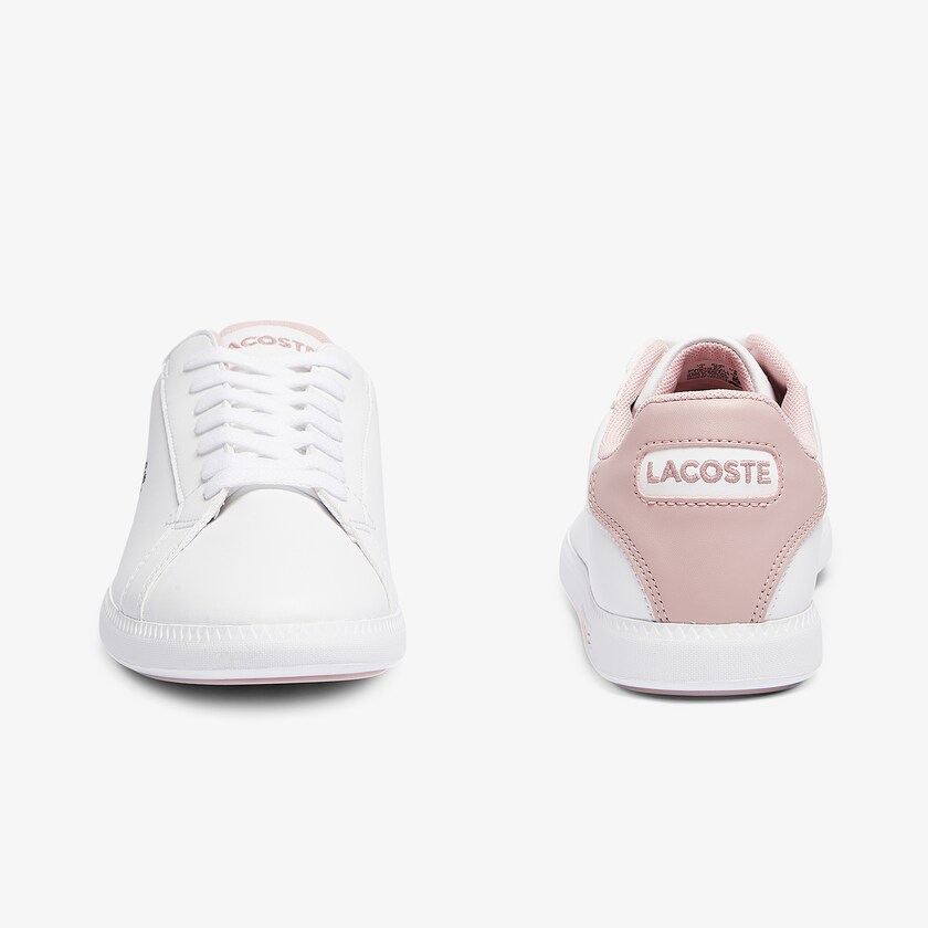 Tenis Lacoste Niños Blancos Rosas Graduate Synthetic CP1-06120D0