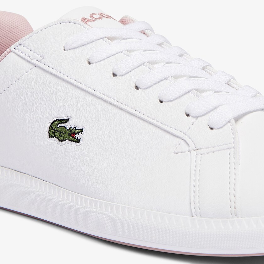 Tenis Lacoste Niños Blancos Rosas Graduate Synthetic CP1-06120D0