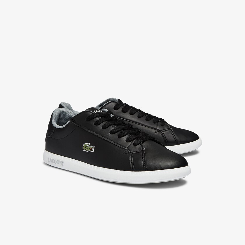 Tenis Lacoste Niños Negros Graduate Synthetic LS0-73677U3