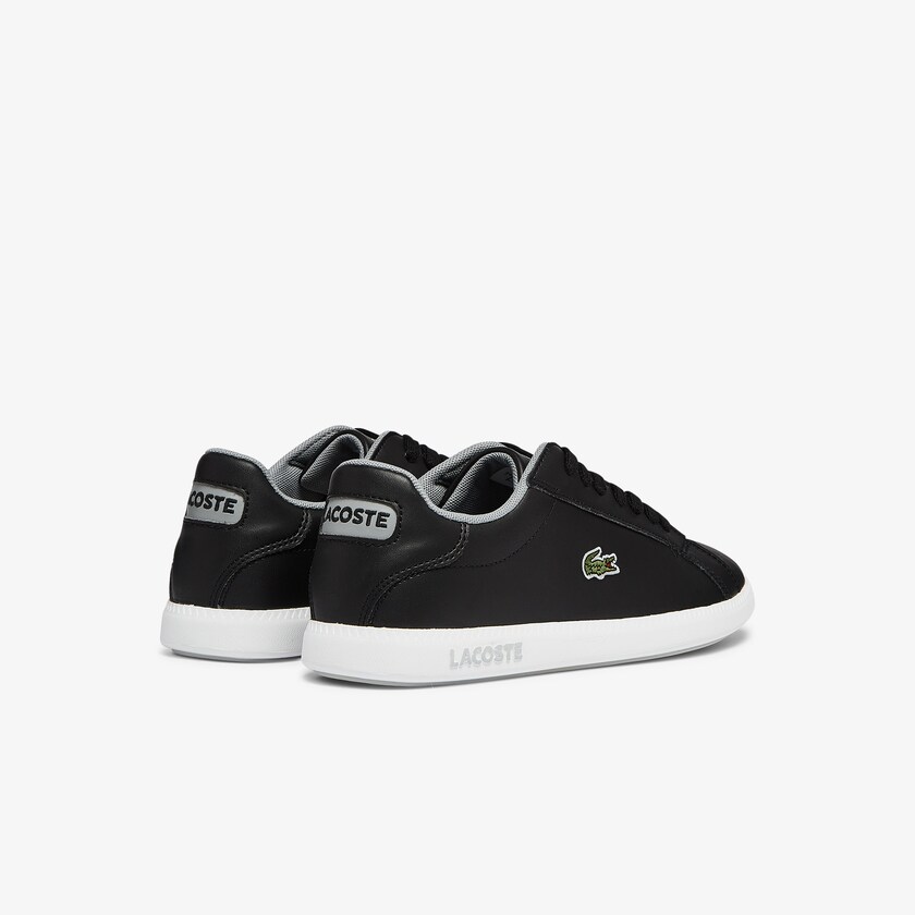 Tenis Lacoste Niños Negros Graduate Synthetic LS0-73677U3