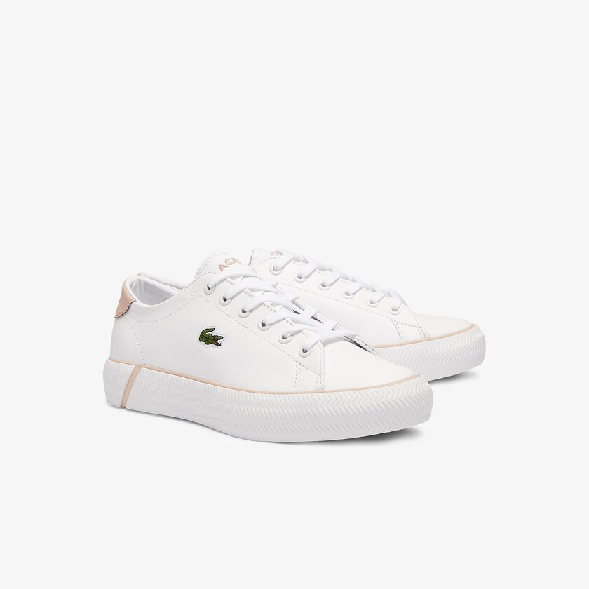 Tenis Lacoste Gripshot BL Leather and Synthetic Mujer Blancos Rosas | AZ6-07990V9
