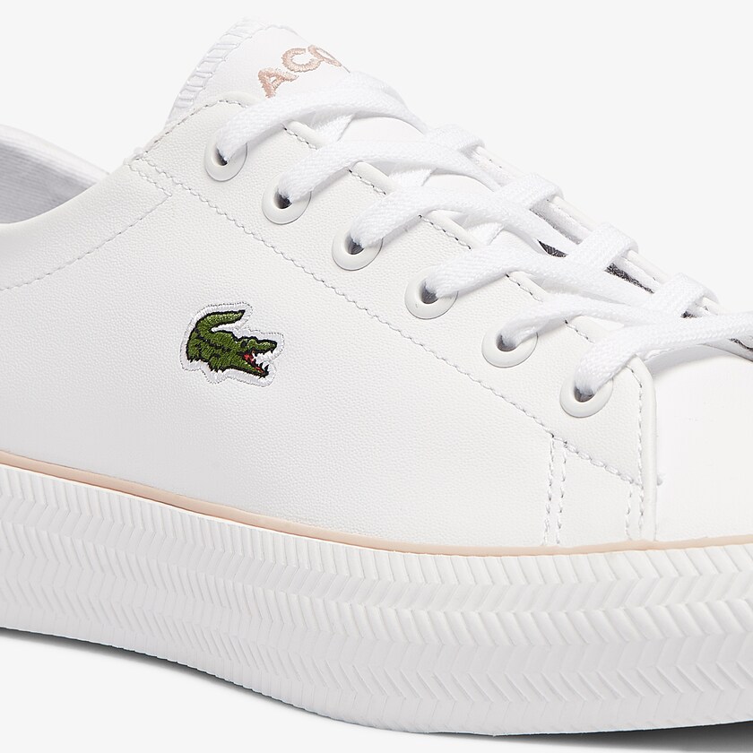 Tenis Lacoste Gripshot BL Leather and Synthetic Mujer Blancos Rosas | AZ6-07990V9
