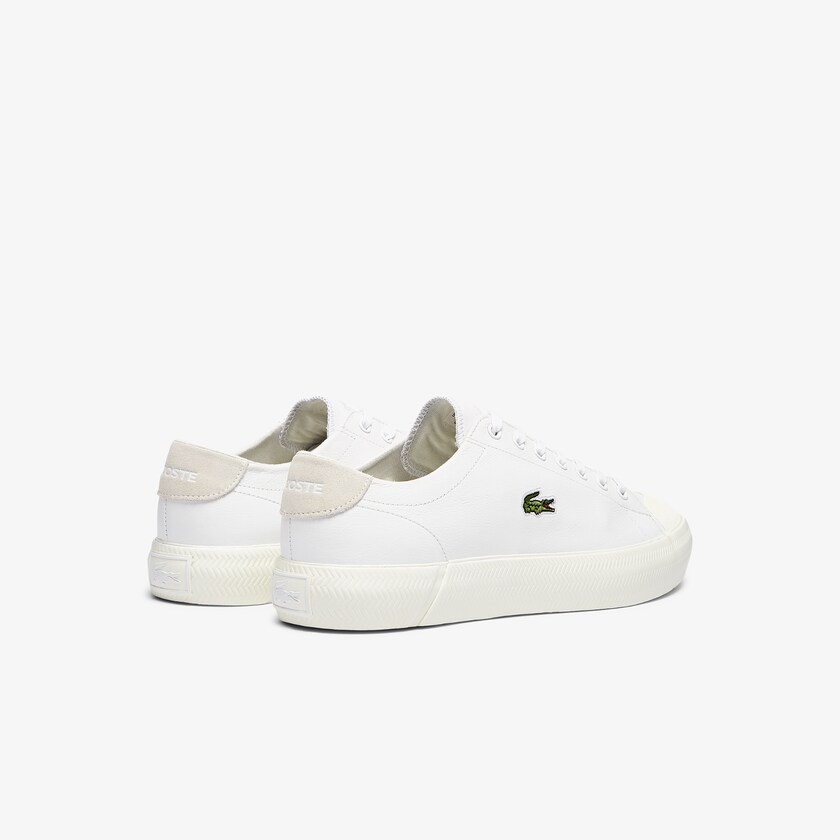 Tenis Lacoste Gripshot Leather Hombre Blancos Grises | PS0-18691U9