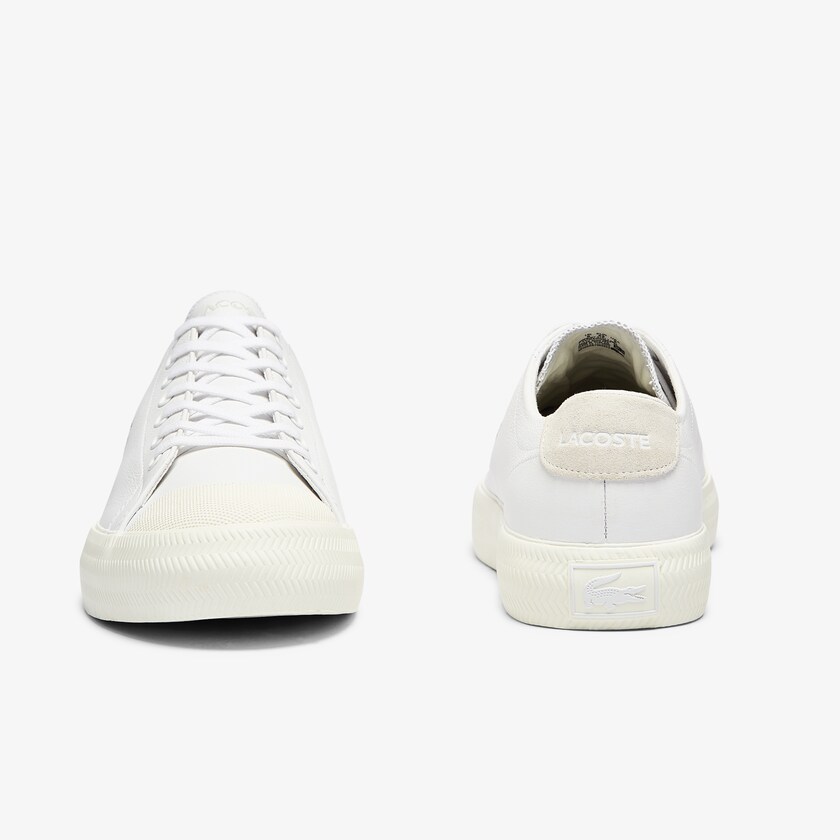 Tenis Lacoste Gripshot Leather Hombre Blancos Grises | PS0-18691U9