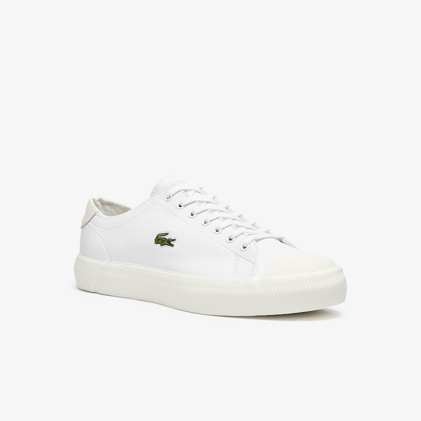 Tenis Lacoste Gripshot Leather Hombre Blancos Grises | PS0-18691U9