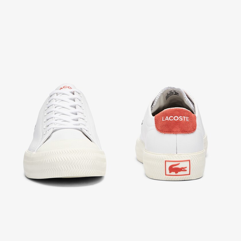 Tenis Lacoste Gripshot Leather Hombre Blancos Beige | UW5-57505D1