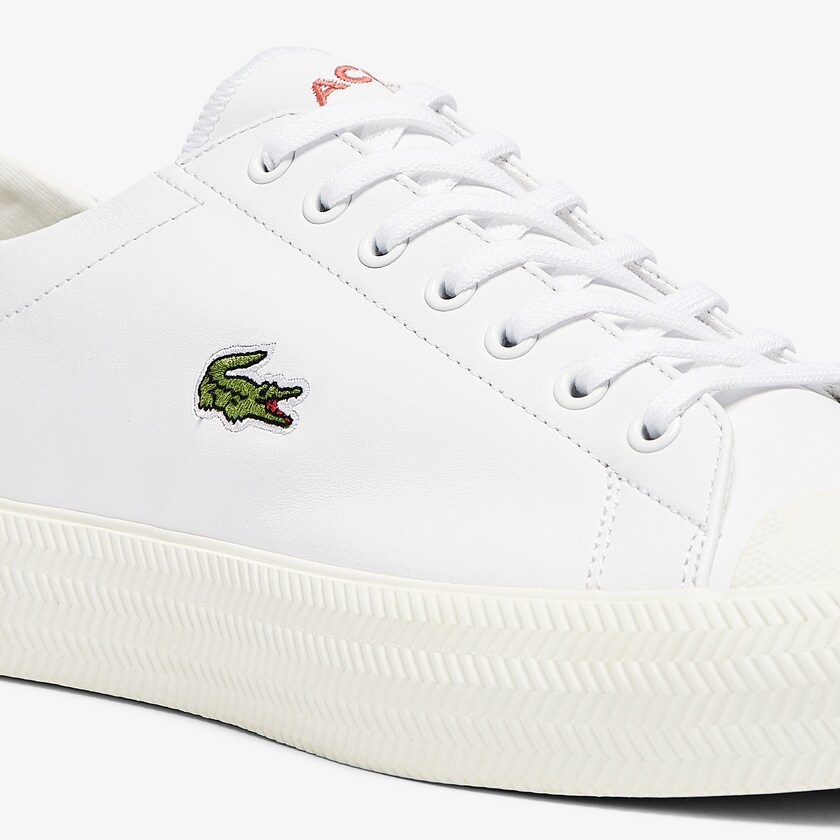 Tenis Lacoste Gripshot Leather Hombre Blancos Beige | UW5-57505D1