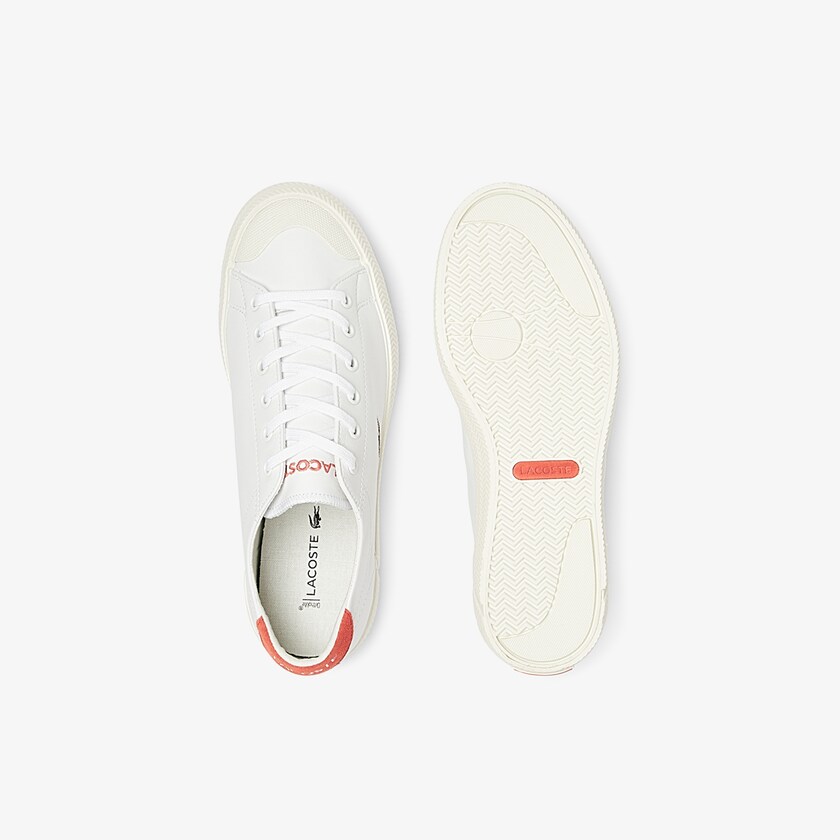 Tenis Lacoste Gripshot Leather and Suede Mujer Blancos Beige | KL2-02420Y7