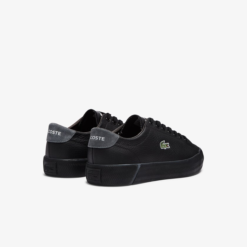 Tenis Lacoste Gripshot Tumbled Leather Hombre Negros | UX5-58925N9