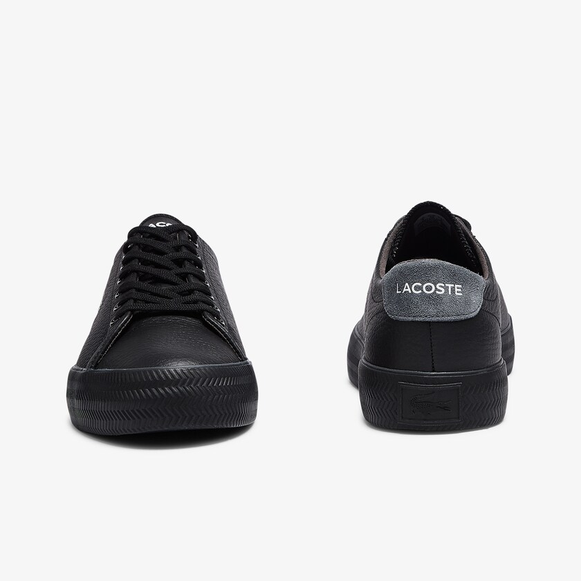 Tenis Lacoste Gripshot Tumbled Leather Hombre Negros | UX5-58925N9