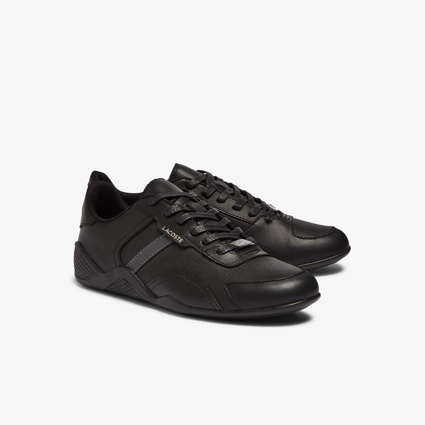 Tenis Lacoste Hapona Leather and Synthetic Mujer Negros | OD2-08740S4