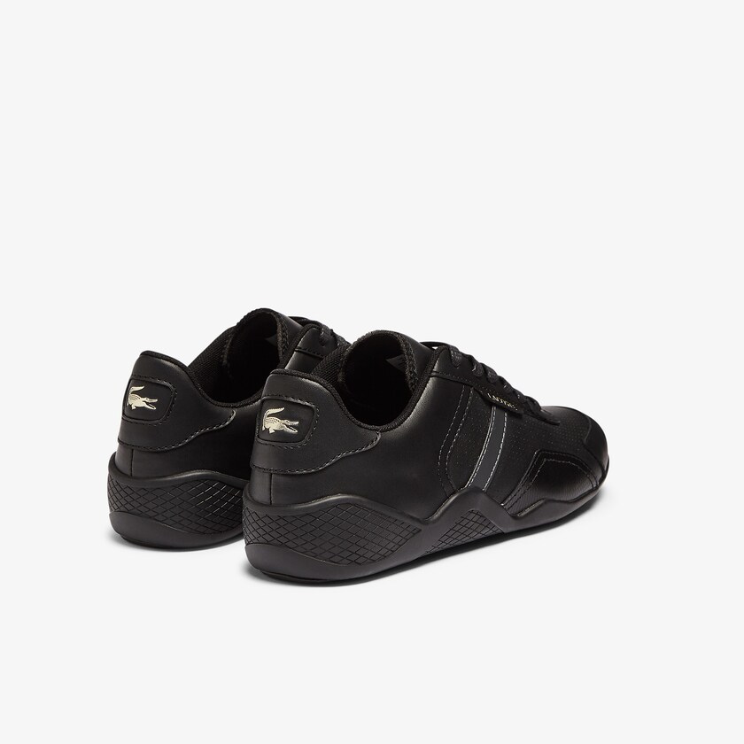 Tenis Lacoste Hapona Leather and Synthetic Mujer Negros | OD2-08740S4
