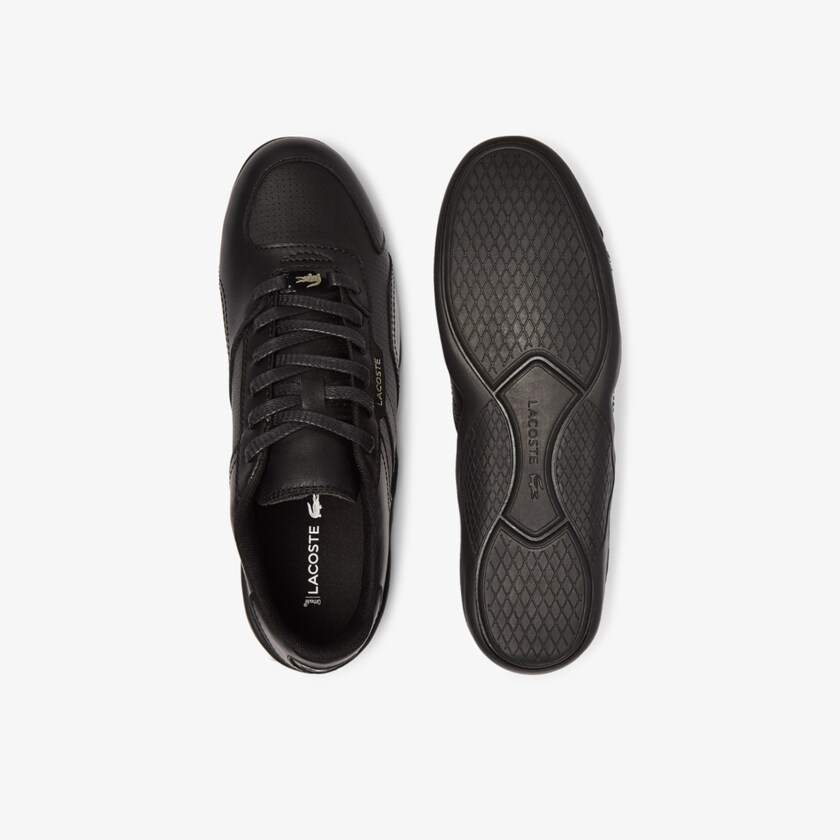 Tenis Lacoste Hapona Leather and Synthetic Mujer Negros | OD2-08740S4