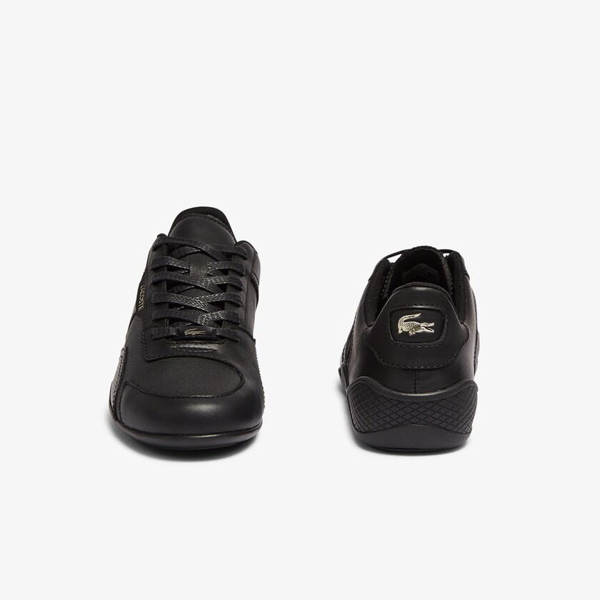 Tenis Lacoste Hapona Leather and Synthetic Mujer Negros | OD2-08740S4
