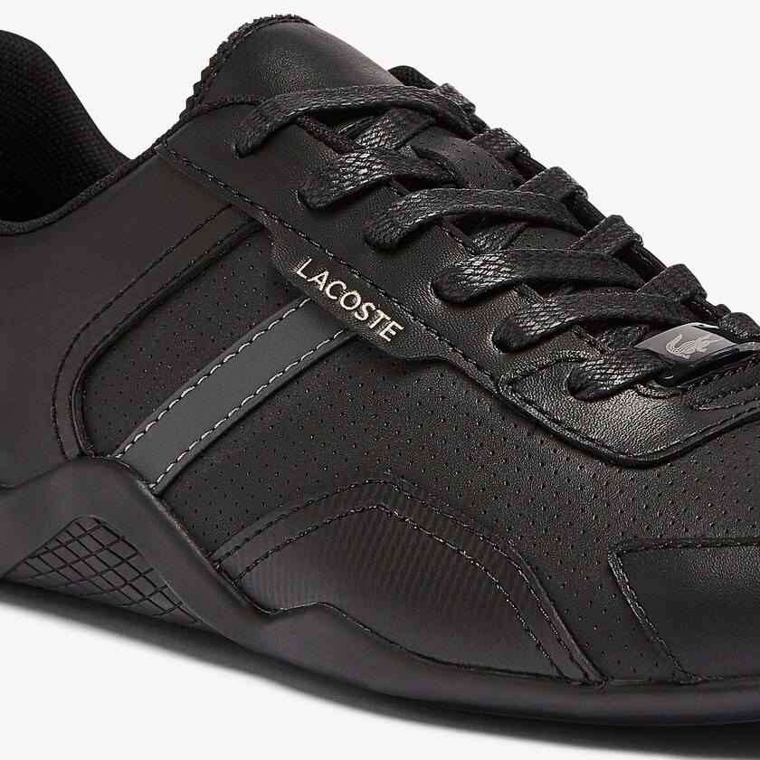 Tenis Lacoste Hapona Leather and Synthetic Mujer Negros | OD2-08740S4