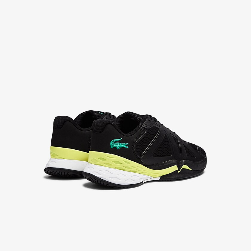 Tenis Lacoste LC Scale II Textile Hombre Negros Amarillos Claro | JB9-40784J9