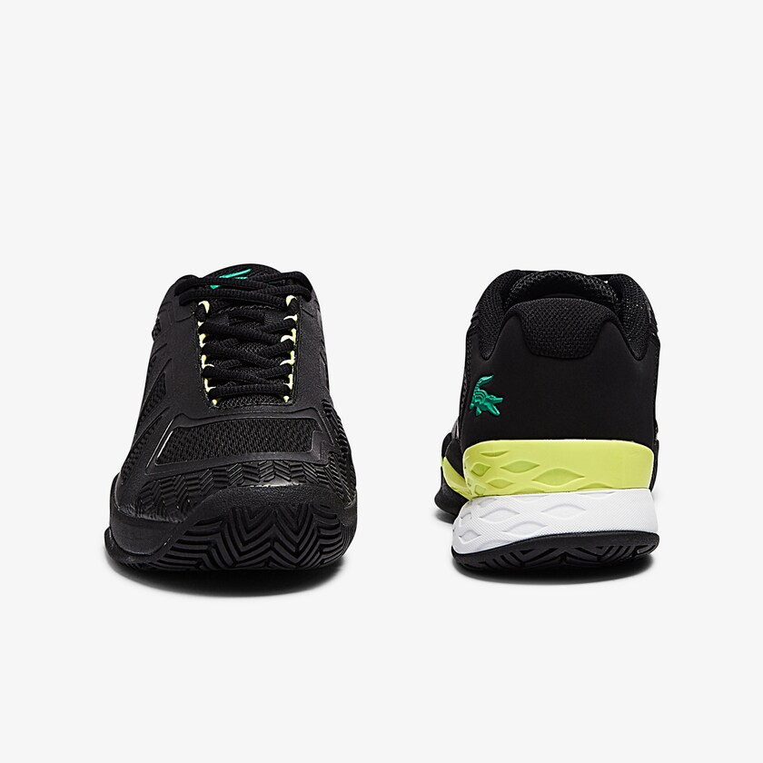 Tenis Lacoste LC Scale II Textile Hombre Negros Amarillos Claro | JB9-40784J9