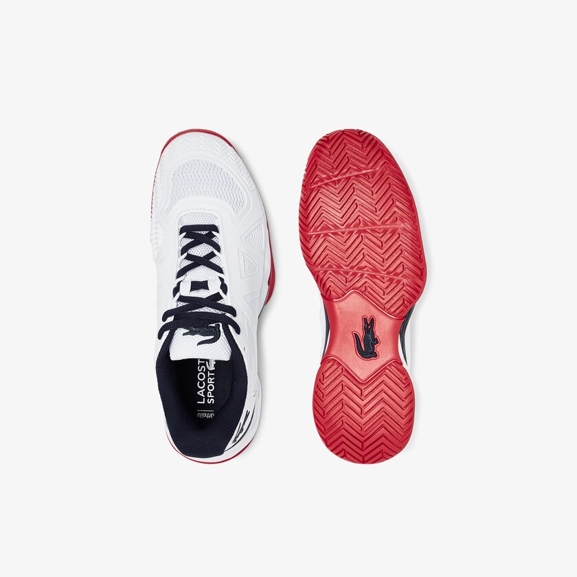 Tenis Lacoste LC Scale II Textile Mujer Blancos Coral | AP7-52305Z7
