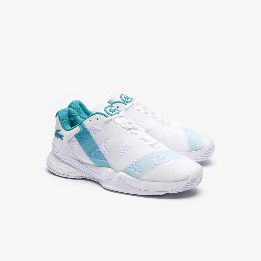 Tenis Lacoste LC Scale L20 Textile and Synthetic Hombre Blancos Turquesa | CV2-45464W9