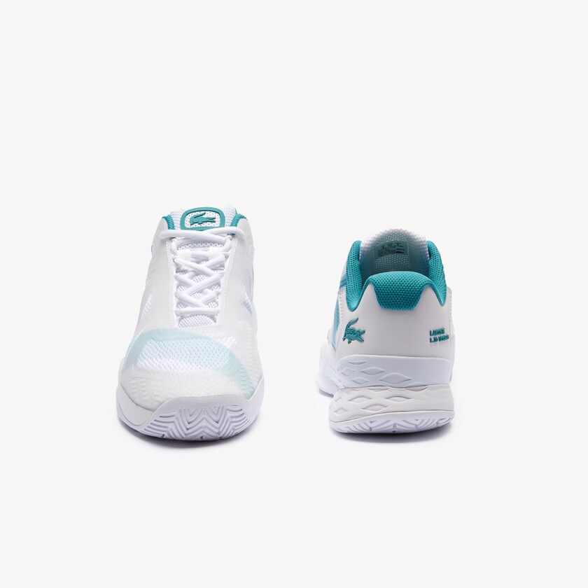 Tenis Lacoste LC Scale L20 Textile and Synthetic Hombre Blancos Turquesa | CV2-45464W9