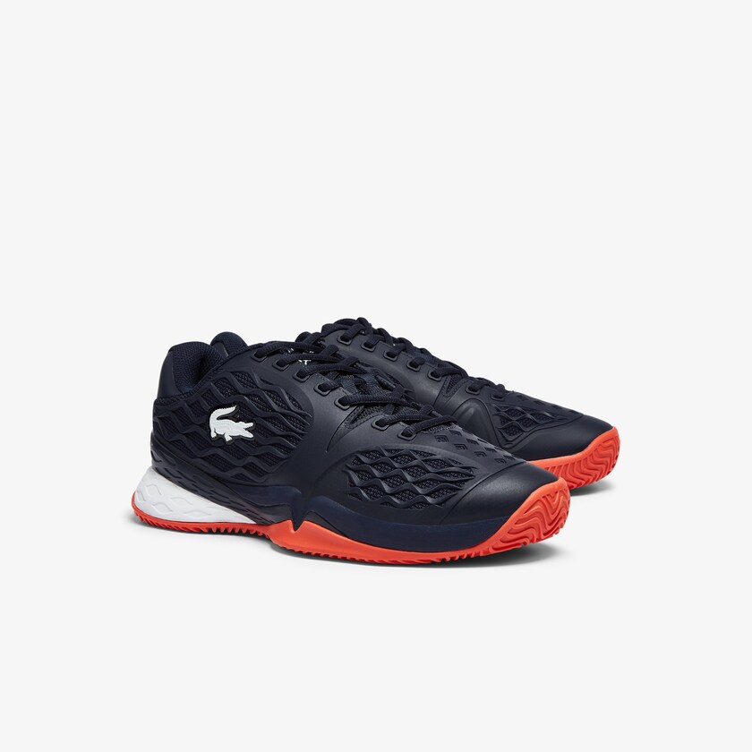 Tenis Lacoste LC Scale Roland Garros Textile Hombre Azul Marino Rojos | OJ4-10351O3