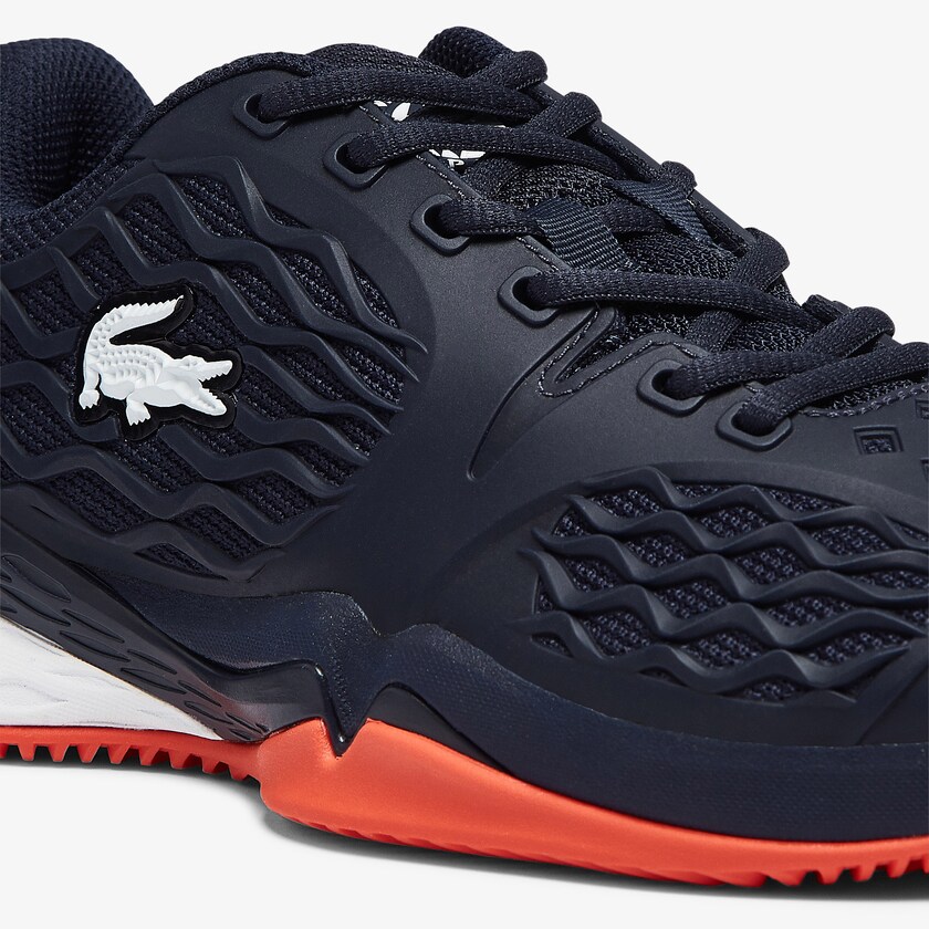 Tenis Lacoste Niños Azul Marino Rojos LC Scale Roland Garros Textile TM6-32103B3