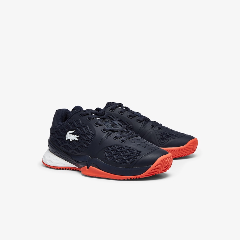 Tenis Lacoste LC Scale Roland Garros Textile Mujer Azul Marino Rojos | UP4-11731O0