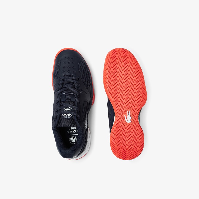 Tenis Lacoste LC Scale Roland Garros Textile Mujer Azul Marino Rojos | UP4-11731O0