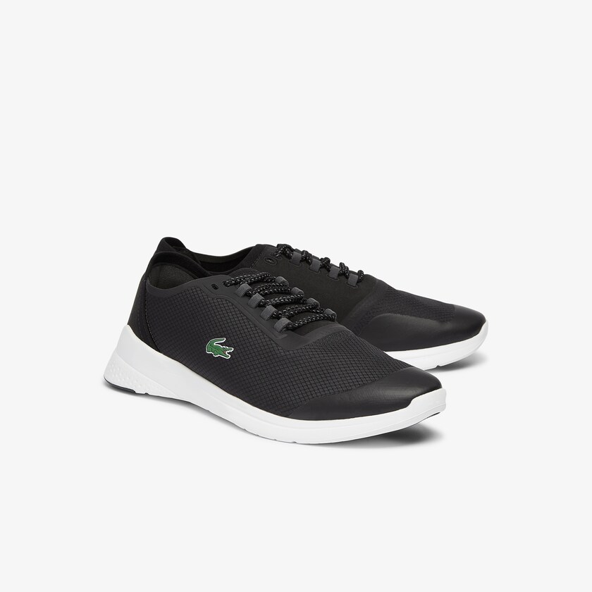 Tenis Lacoste LT Fit Textile Hombre Negros Blancos | AK6-23752L0