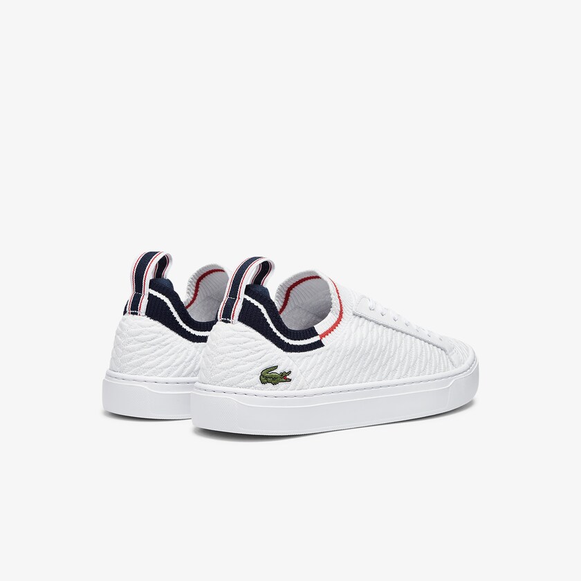 Tenis Lacoste La Piquée Textile Hombre Blancos Beige | AT7-00560B3