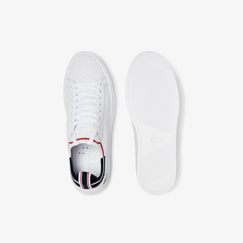 Tenis Lacoste La Piquée Textile Hombre Blancos Beige | AT7-00560B3