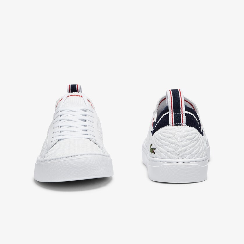 Tenis Lacoste La Piquée Textile Hombre Blancos Beige | AT7-00560B3