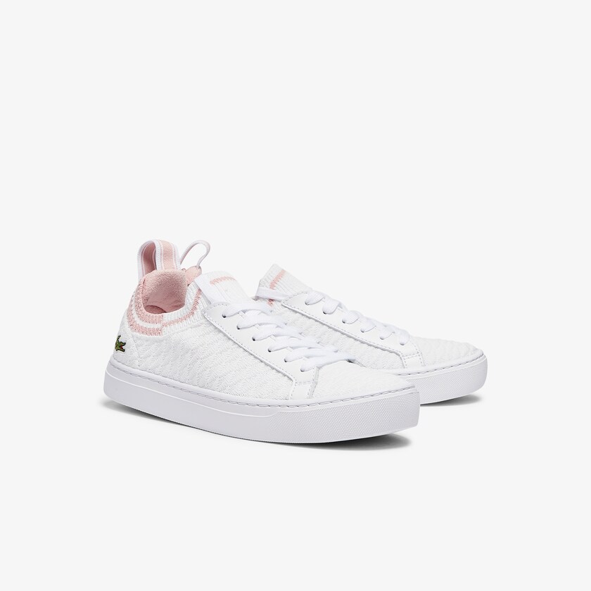 Tenis Lacoste La Piquée Textile Mujer Blancos Rosas | TR7-07170L9