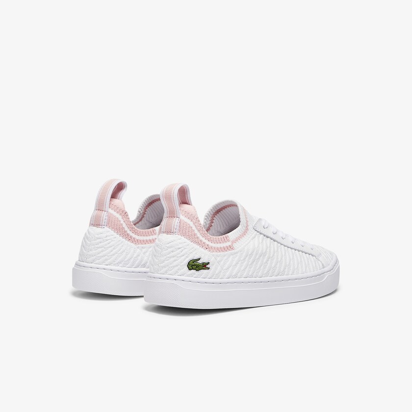 Tenis Lacoste La Piquée Textile Mujer Blancos Rosas | TR7-07170L9