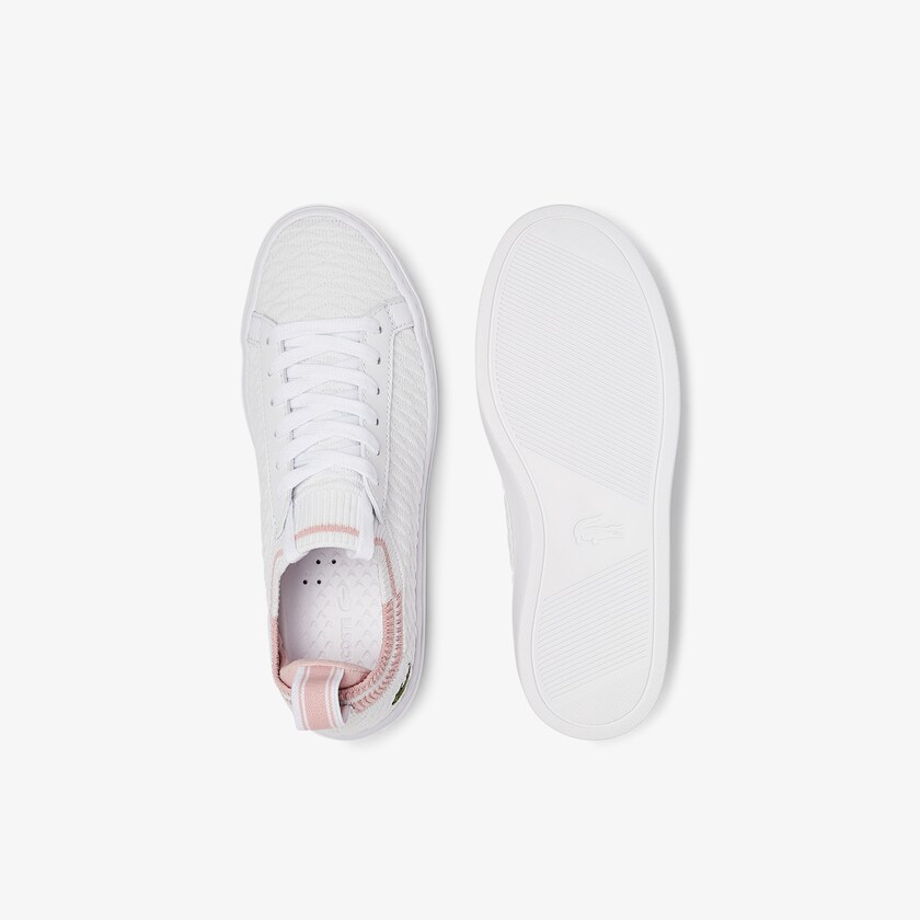 Tenis Lacoste La Piquée Textile Mujer Blancos Rosas | TR7-07170L9