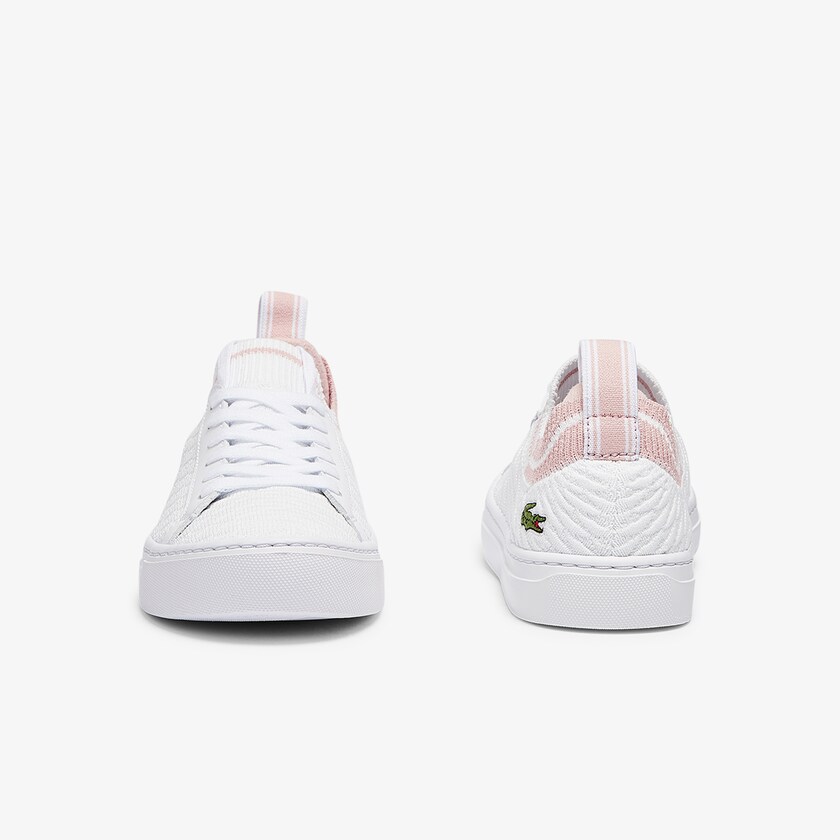Tenis Lacoste La Piquée Textile Mujer Blancos Rosas | TR7-07170L9