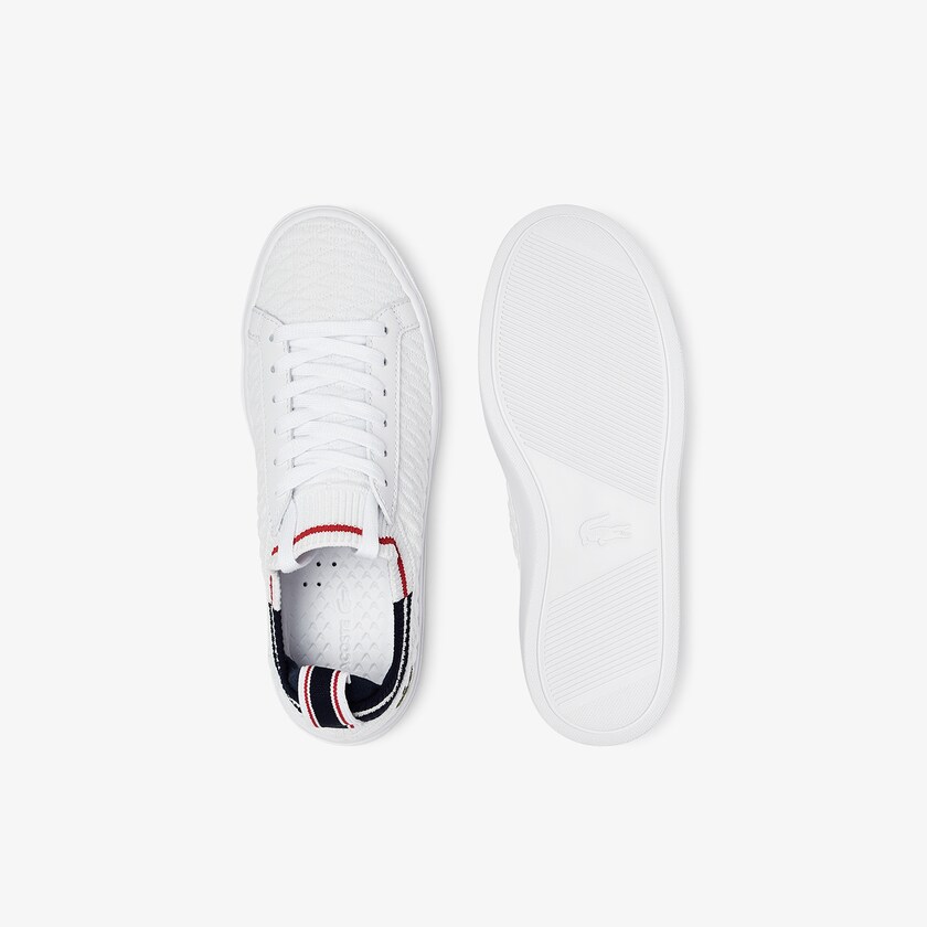 Tenis Lacoste La Piquée Textile Mujer Blancos Beige | BR4-26092J4