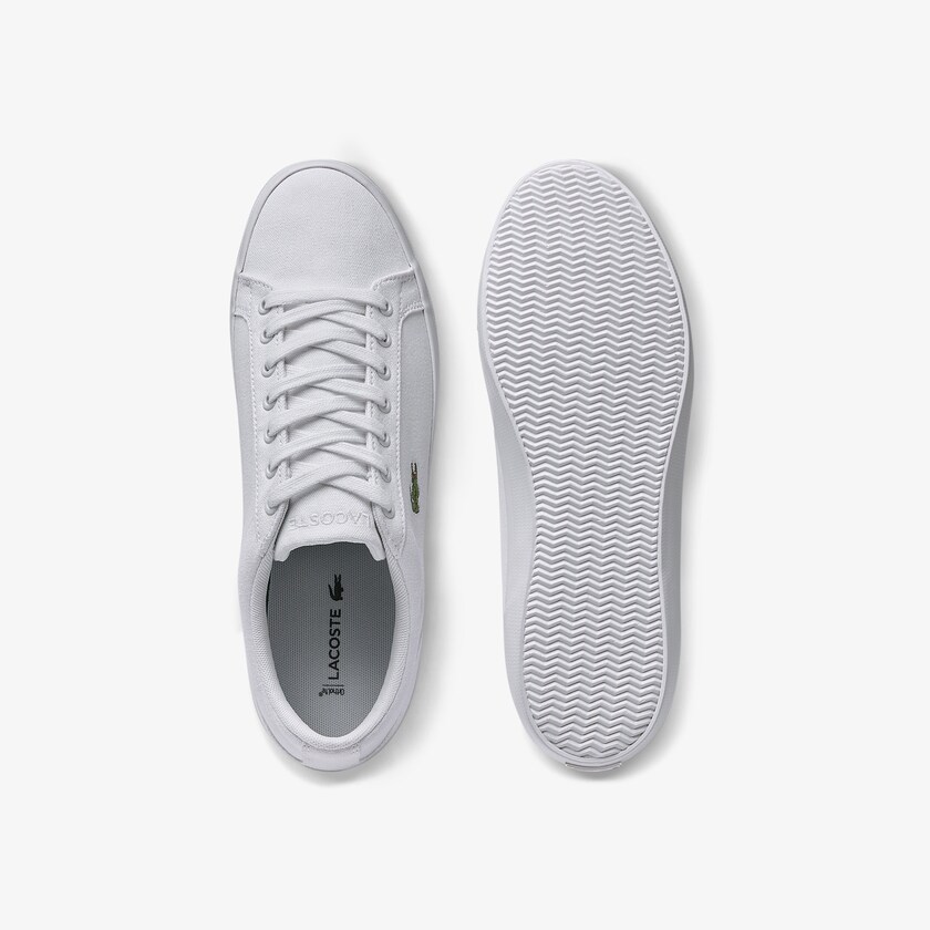 Tenis Lacoste Lerond Canvas Hombre Blancos | UT3-44104T5