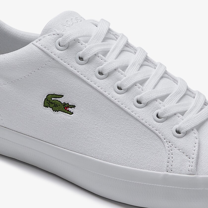 Tenis Lacoste Lerond Canvas Hombre Blancos | UT3-44104T5
